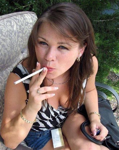 Attractive Woman Smoking