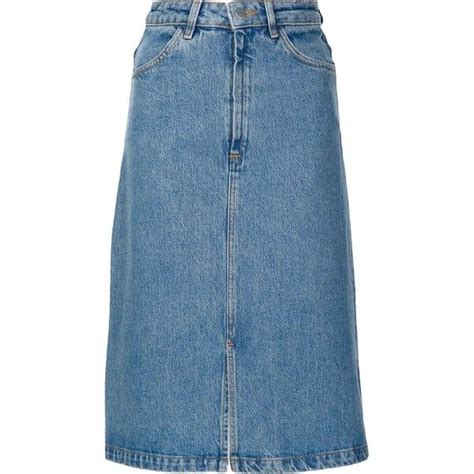 Mih Jeans Denim A Line Skirt 540 Bam Liked On Polyvore Featuring