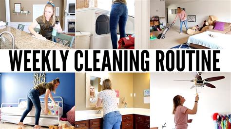 Weekly Cleaning Routine Whole House Clean With Me Youtube