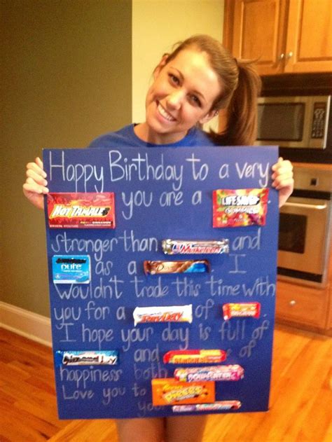 17th birthday gifts for girlfriend; Easy christmas gifts, Candy poster, Birthday gifts for ...