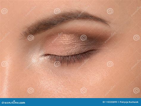 Beautiful Woman Eye With Makeup Stock Image Image Of Girl Beauty