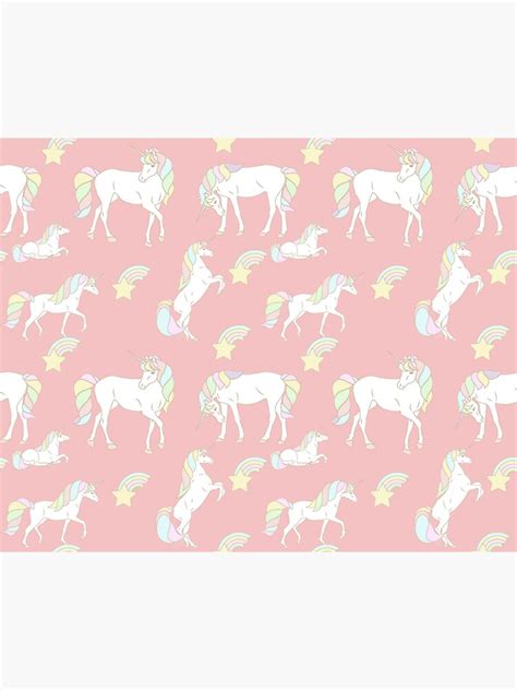 Rainbow Unicorns Poster For Sale By Deecdee Redbubble