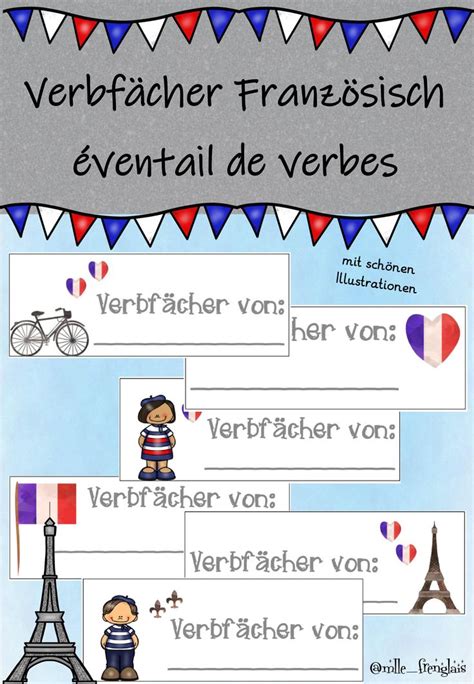 Verbfächer Französisch Unterrichtsmaterial Im Fach Französisch Material