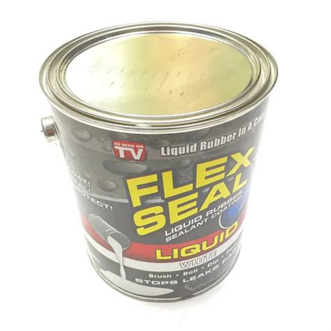 Flex Seal Lfswhtr White Gallon Liquid Rubber Sealant Coating Picclick