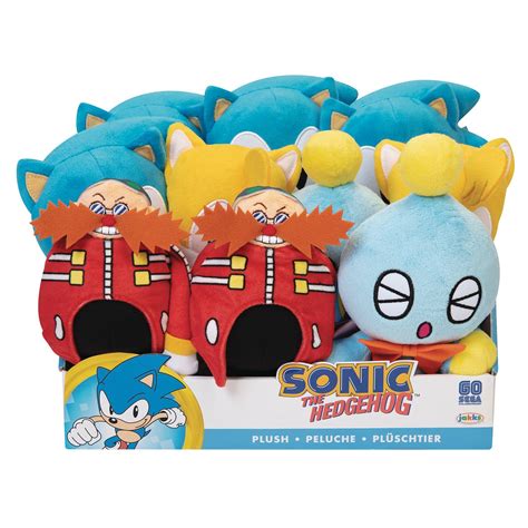 Jakks Sonic The Hedgehog 9 Inch Basic Plush Wave Collection Set Of 4