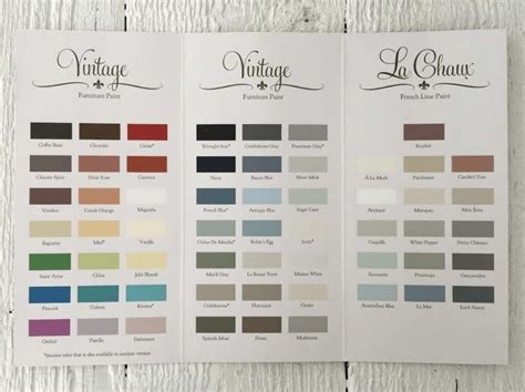 Thousands of companies like you use panjiva to research suppliers and competitors. Vintage Furniture Paint Color Chart - Maison Blanche Paint Company