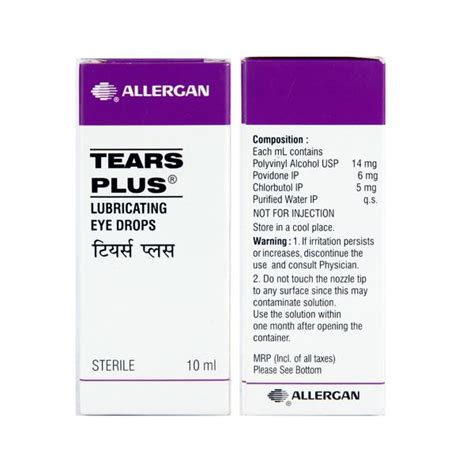 Tears Plus Eye Drops 10ml - Buy Medicines online at Best Price from