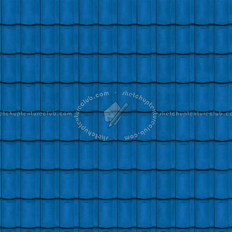 Blue Clay Roofing Texture Seamless 03426