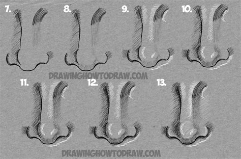 How do i draw a nose step by step? How to Draw Noses from the Side and Front View : Drawing ...