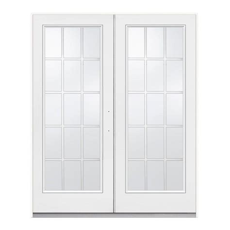 Jeld Wen 72 In X 80 In Primed White Left Hand Inswing Low E Tempered