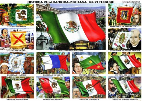 Historia De La Bandera Mexicana 24 De Febrero Mexico History