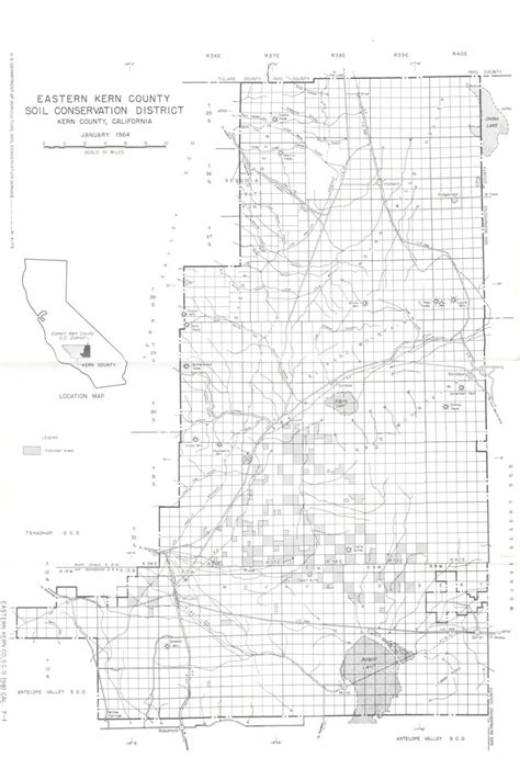 Kern County Line Map