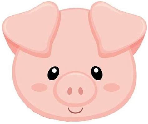 Pig Head Rostos de animais Festa fazendinha ideias Decoração festa