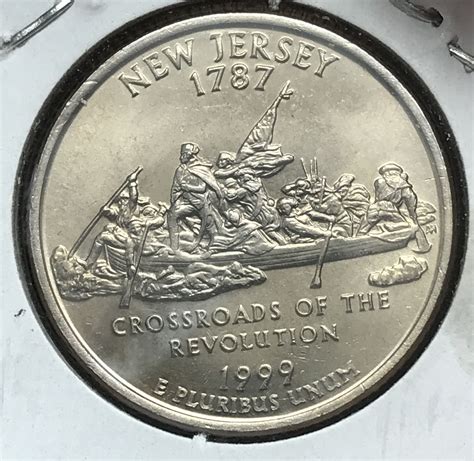 1999 D Uncirculated 50 States Quarter New Jersey 0712 5 For Sale