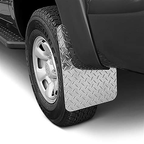 Dee Zee® Dz1800 Silver Diamond Plate Mud Flaps