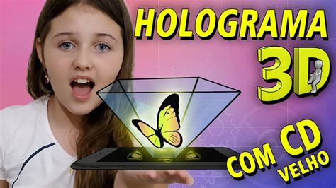 Como Fazer Um Holograma 3d Com Cd Youtube