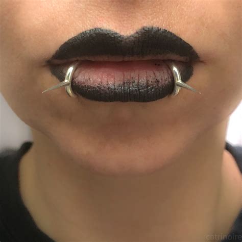 Spiky Fake Lip Ring Pointy Lip Cuff Lippie Ring Snake Etsy Uk