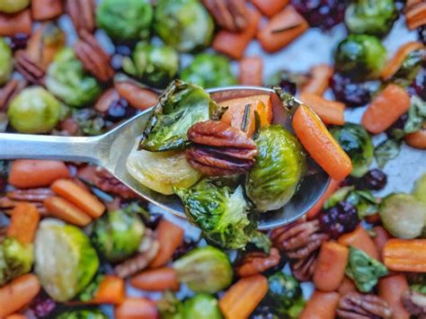 Roasted Vegetables With Maple Pecans And Cranberries Yogabycandace Maple