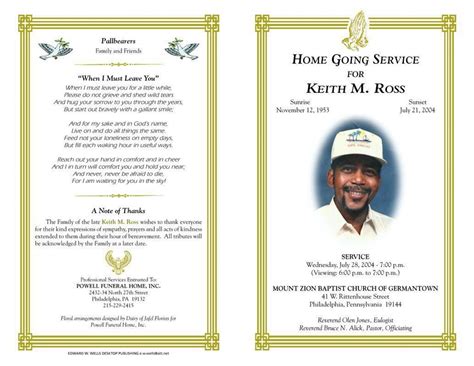 Cool Obituary Examples For Funeral Program 2022