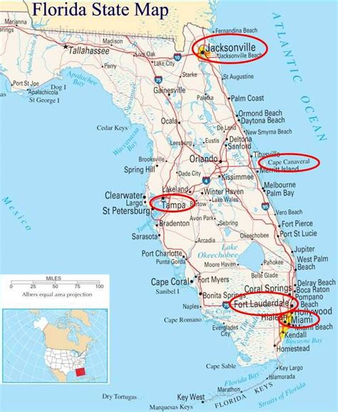 Map Of Florida Ports Cruises