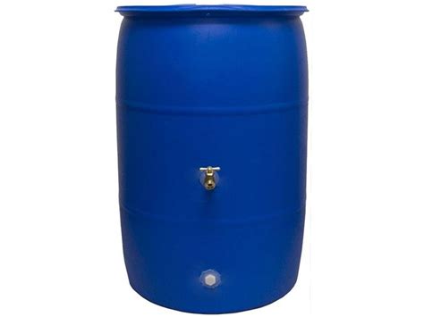 Good Ideas Big Blue 55 Rain Barrel Blue Rain Barrel Water Storage