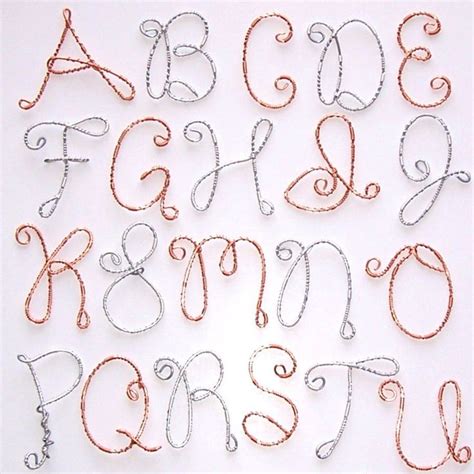 Alphabet Wire Letters Template