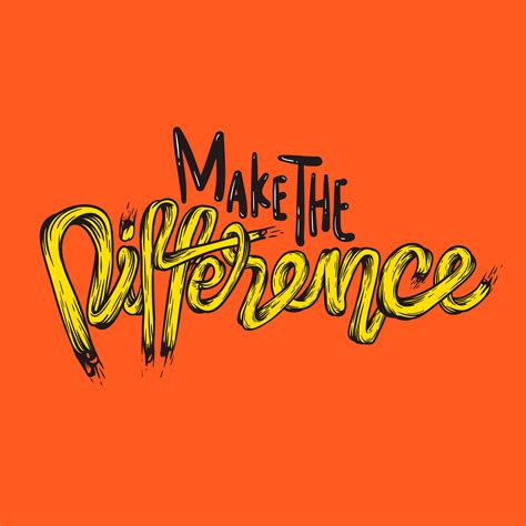 Make the difference phrase - Download Free Vectors, Clipart Graphics ...