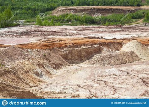 Clay Quarry The Place Of Extraction Of Red Clay For The Production Of