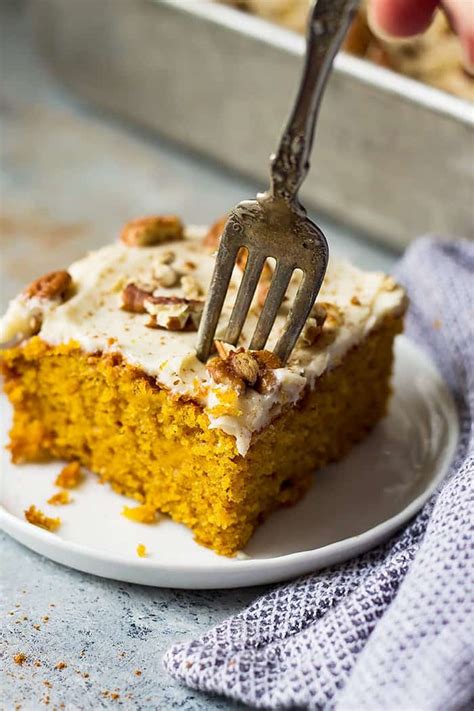 Easy Pumpkin Cake With Cream Cheese Frosting Countryside Cravings