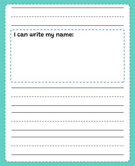 6 Best Free Printable Kindergarten Name Writing Worksheets Pdf For Free