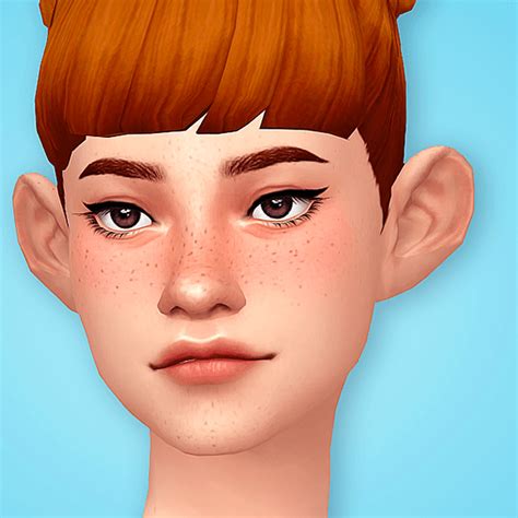 The Sims 4 Cc Freckles Maxis Match Deltakera