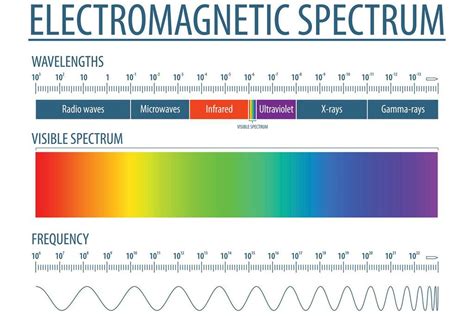 Electromagnetic Spectrum And Visible Light Educational Reference Chart