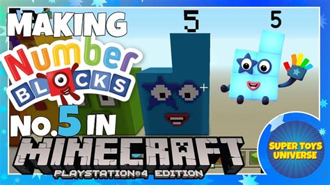Making Numberblock 5 In Minecraft Cbeebies Numberblocks Youtube