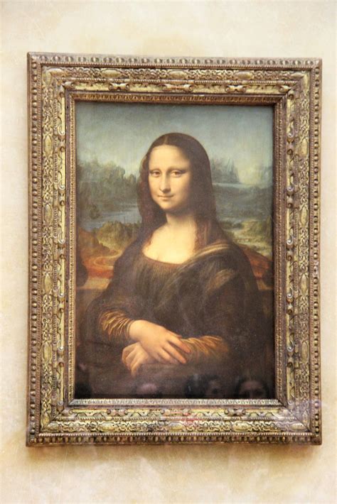 The Mona Lisa Painting By Leonardo Da Vinci The Louvre Museum Paris