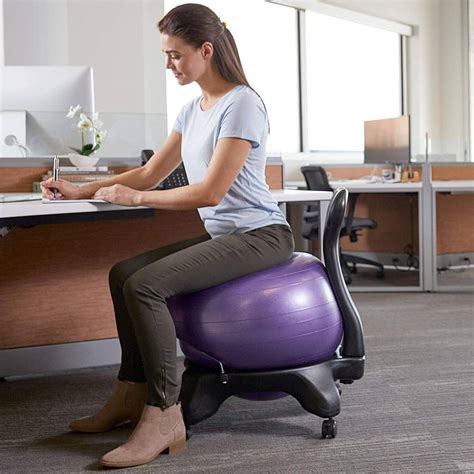 2.5 exercise ball chair yoga ball & stability ring. Ball Chair - Alternative Ergonomic Active Sitting