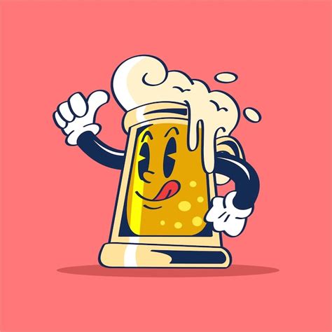 Premium Vector Cartoon Character Of A Mug Of Beer