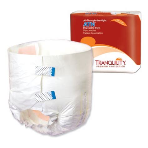 tranquility atn adult incontinence brief xl heavy absorbency overnight 2187 heavy 12 ct x