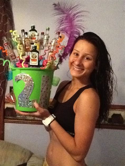 The Alcohol Tree I Made For My Roommates 21st Birthday Holiday Hair Makeup 21st Birthday