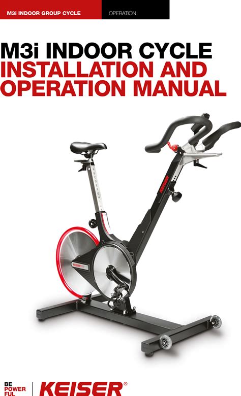 As with any exercise equipment you are looking to purchase, safety should be a strong consideration. Keiser M3I Spin exercise cycle machine User Manual