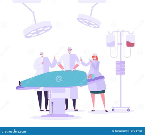 Medical Hospital Surgery Operation Operating Room Doctor And Nurse