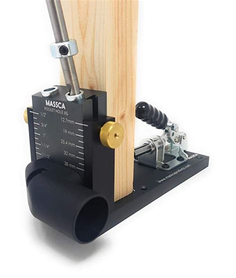 Massca Pocket Hole Jig Kit M1 Adjustable And Easy To Use Pocket Screw