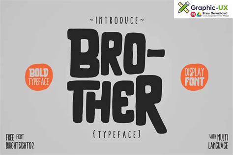 Brother Typeface Font Free Graphicux