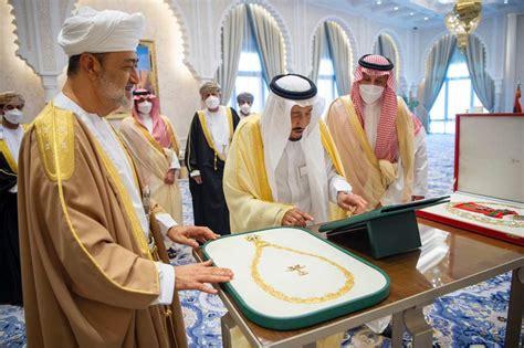 sultan of oman arrives in neom saudi arabia
