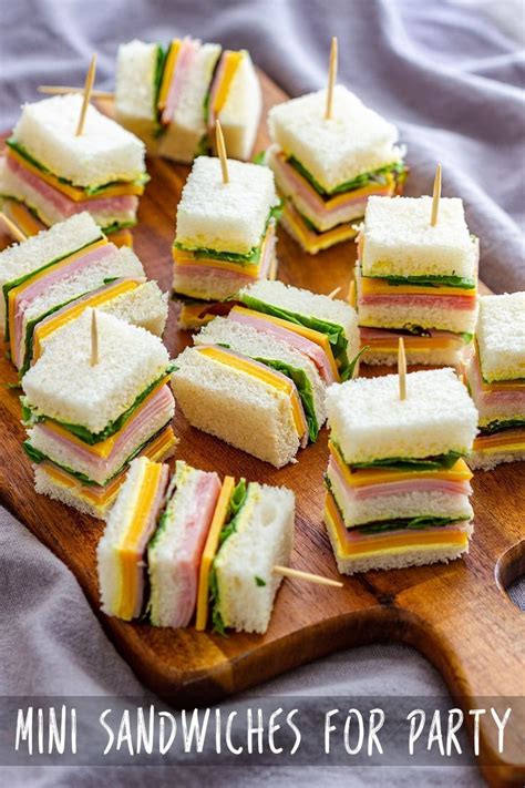 Mini Sandwiches For Party Recipe Tea Party Food Picnic Foods