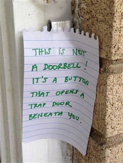funny front door notes  parent  relate