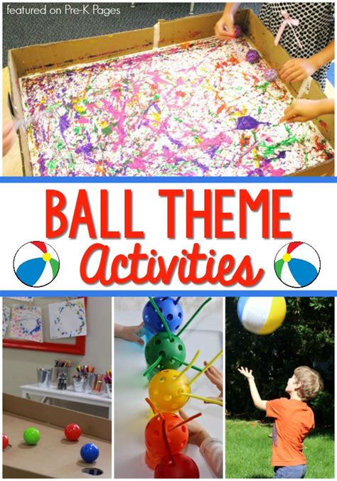 There are many variants that you can play around outside, or even inside your house. Activities with Balls for Preschoolers - Pre-K Pages