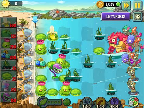 Plants Vs Zombies 2 Gets A New Update Called The Big Wave Beach Part 2
