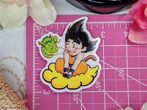 Dragonball Goku And Shenron Vinyl Sticker Vinyl Waterproof Etsy