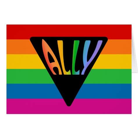 Gay Ally Triangle Card Zazzle