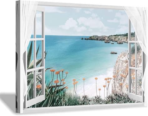 window-canvas-art-sea-picture-open-window-into-blue-ocean-with-beach